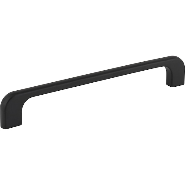 Jeffrey Alexander 160 mm Center-to-Center Matte Black Alvar Cabinet Pull 264-160MB - main